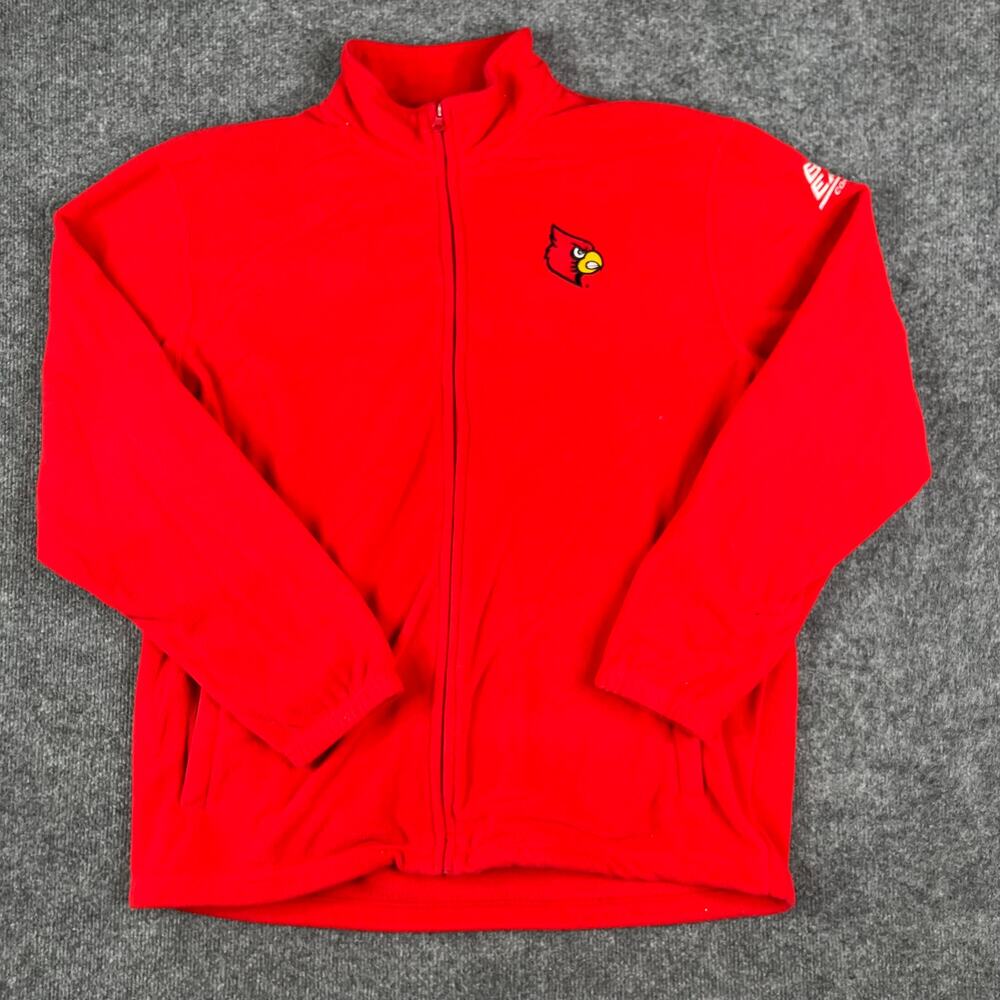 American Classic Jacket Mens XXL Red Louisville‎ Cardinals Full Zip Fleece